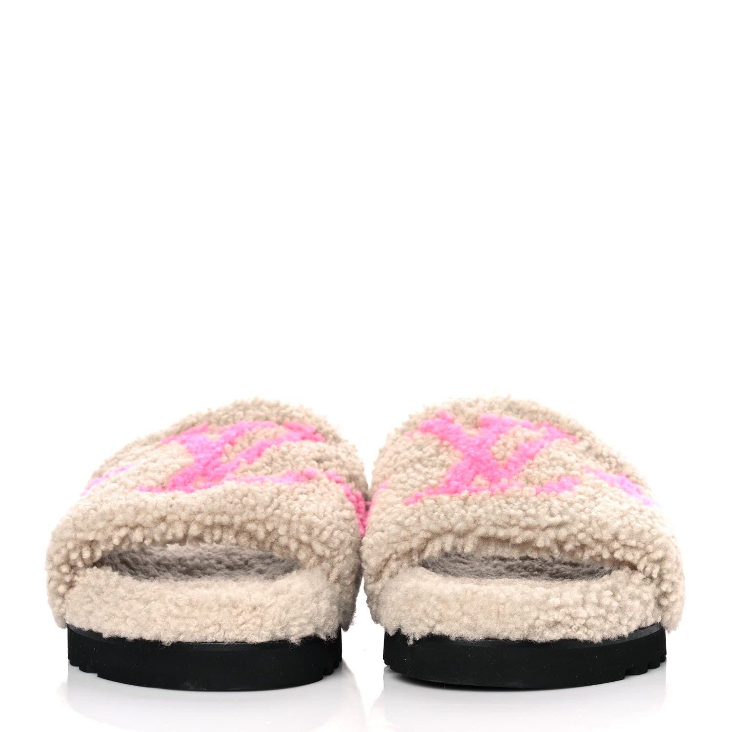 Louis Vuitton Shearling Paseo Flat Comfort Mule 40 Beige 2 of 8