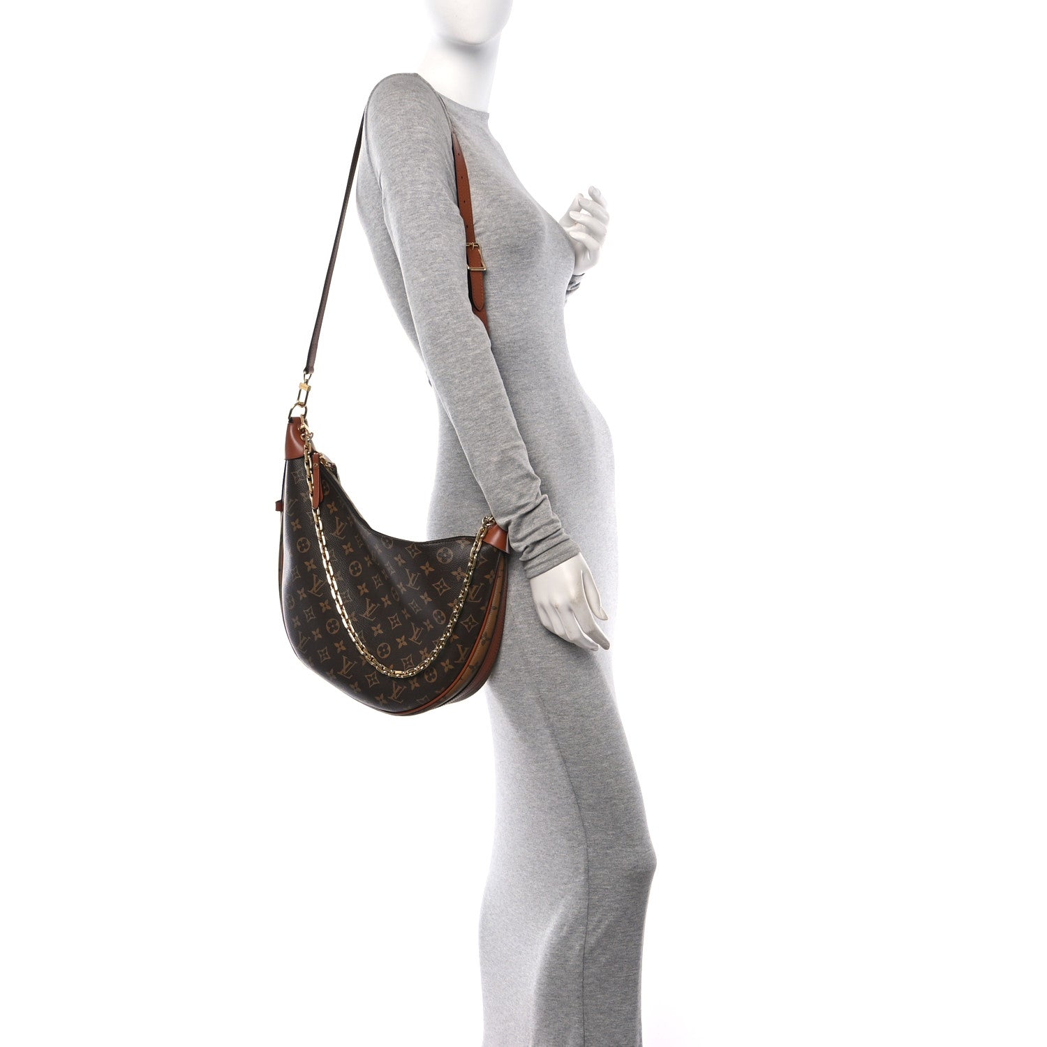Louis Vuitton Reverse Monogram Loop Hobo 2 of 10
