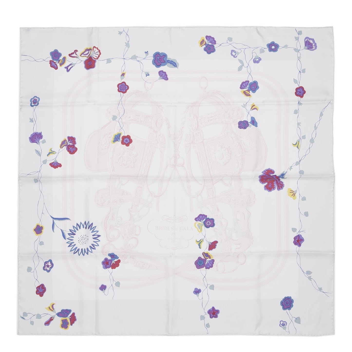 Silk Brides Fleuries Scarf 90