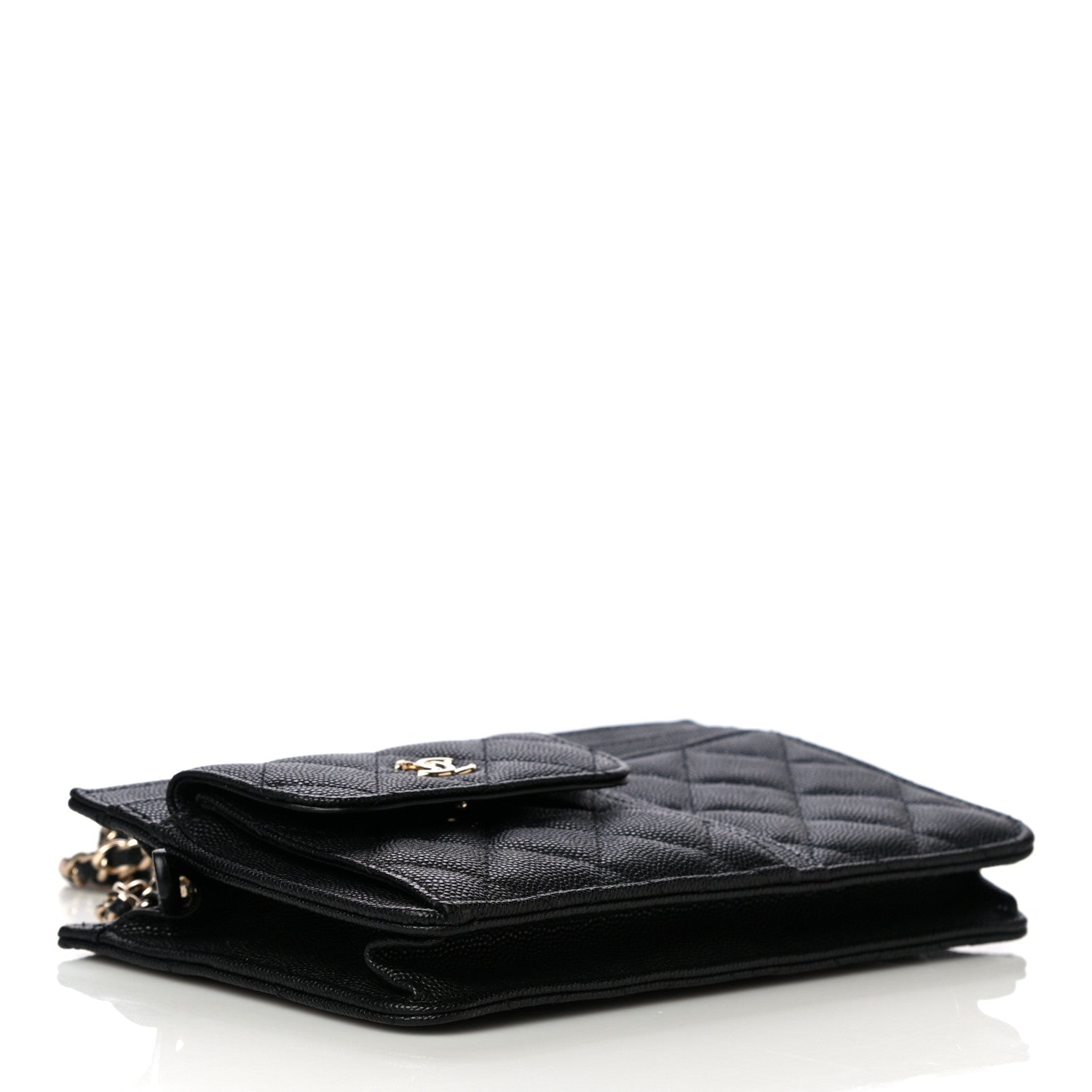 Chanel Caviar Quilted Clutch With Chain Black 3 of 9