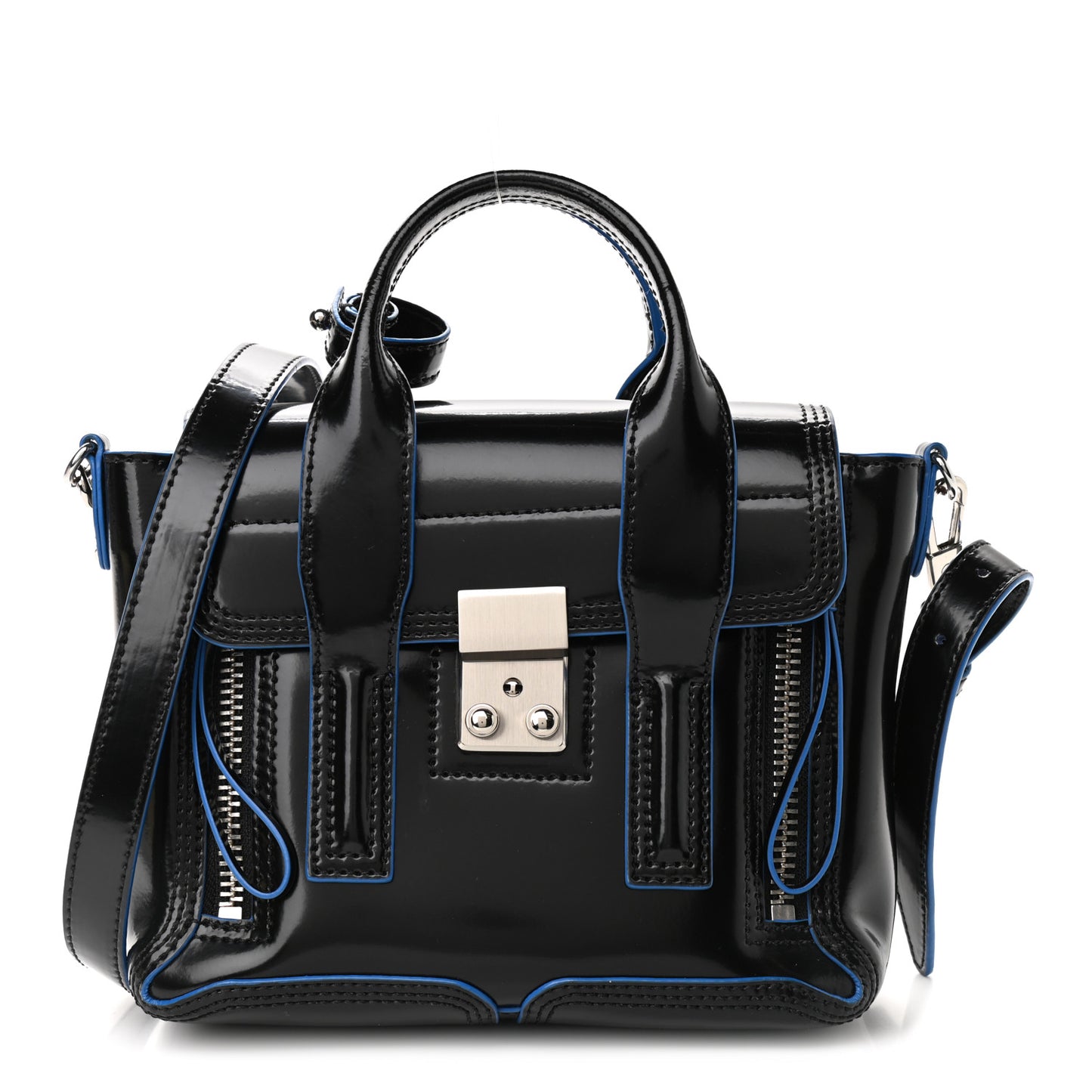 Smooth Bridle Calfskin Mini Pashli Satchel Black