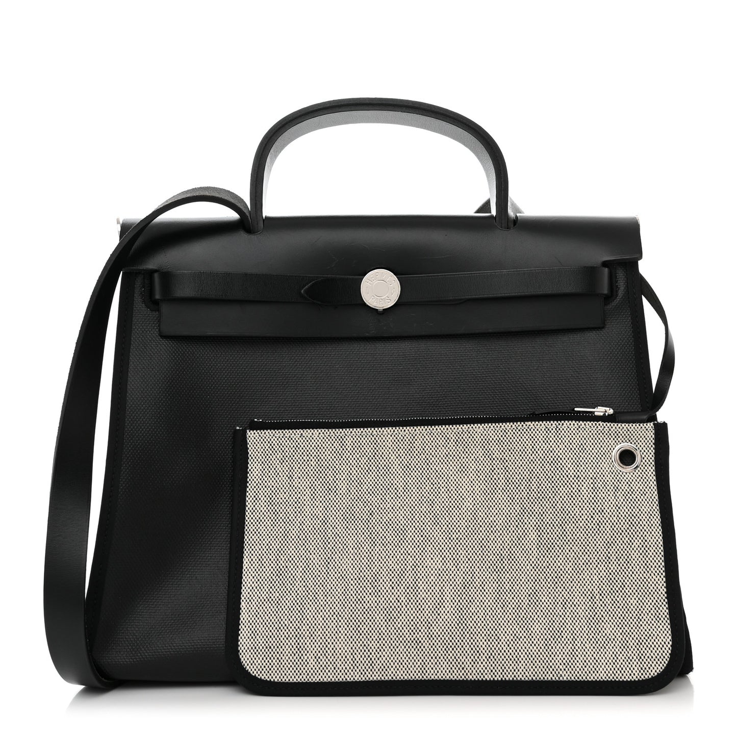 Toile H Berline Vache Hunter Herbag Zip PM 31 Black Ecru