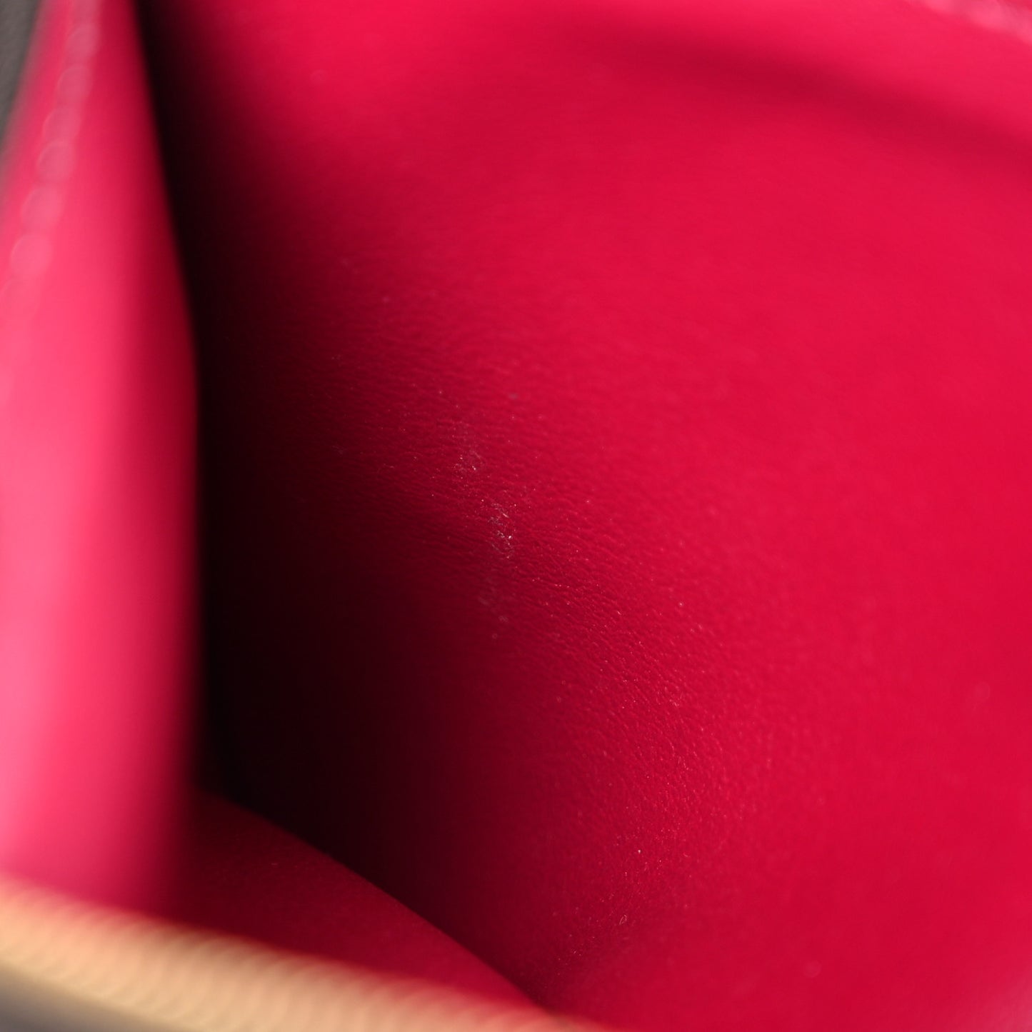 Monogram Felicie Chain Wallet Zippered Insert Fuchsia