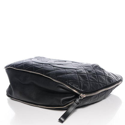 Chanel Caviar Expandable Zip Shoulder Bag Black 5 of 10