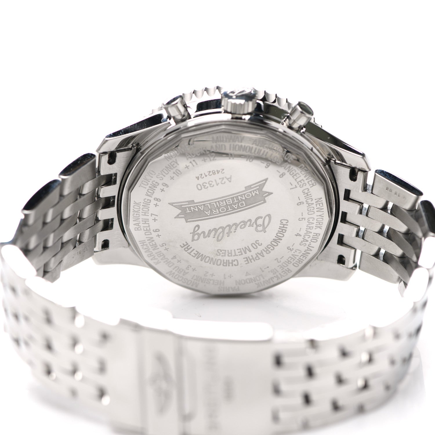Breitling Stainless Steel 43mm Navitimer Montbrillant Chronograph Automatic Watch A21330 4 of 5