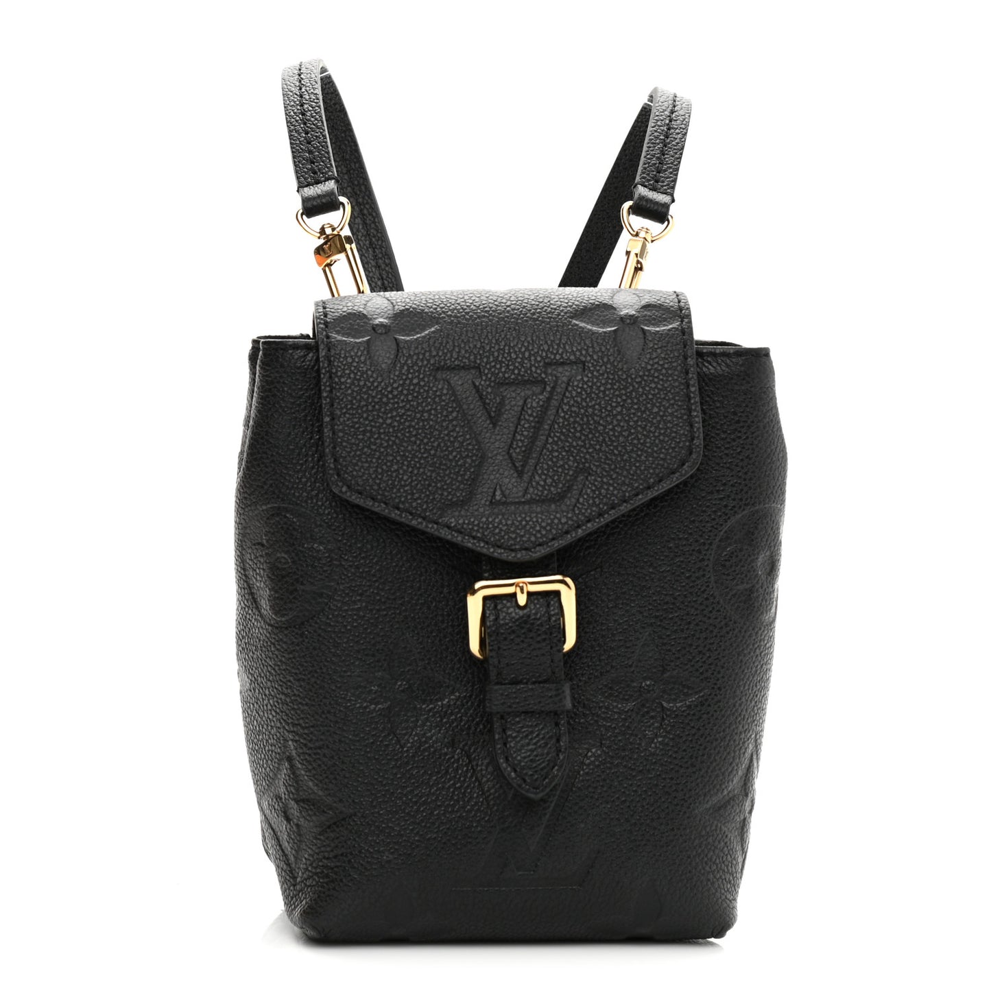 Empreinte Monogram Giant Tiny Backpack Black
