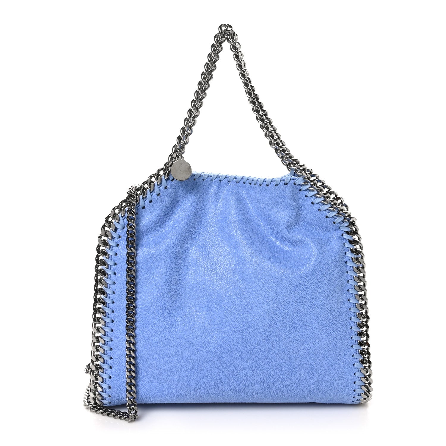 Stella McCartney Shaggy Deer Mini Falabella Fold Over Tote Cerulean 1 of 8