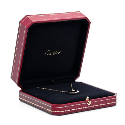 Cartier 18K Pink Gold Diamond Black Onyx SM Amulette de Cartier Pendant Necklace 6 of 6