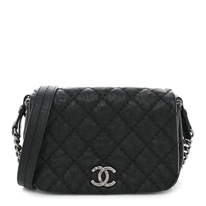 Chanel Calfskin Quilted Double Stitch Flap Black 1 of 10