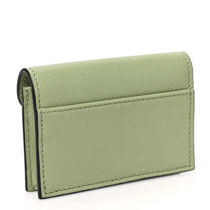 Christian Dior Goatskin Saddle Card Holder Light Green 3 of 7