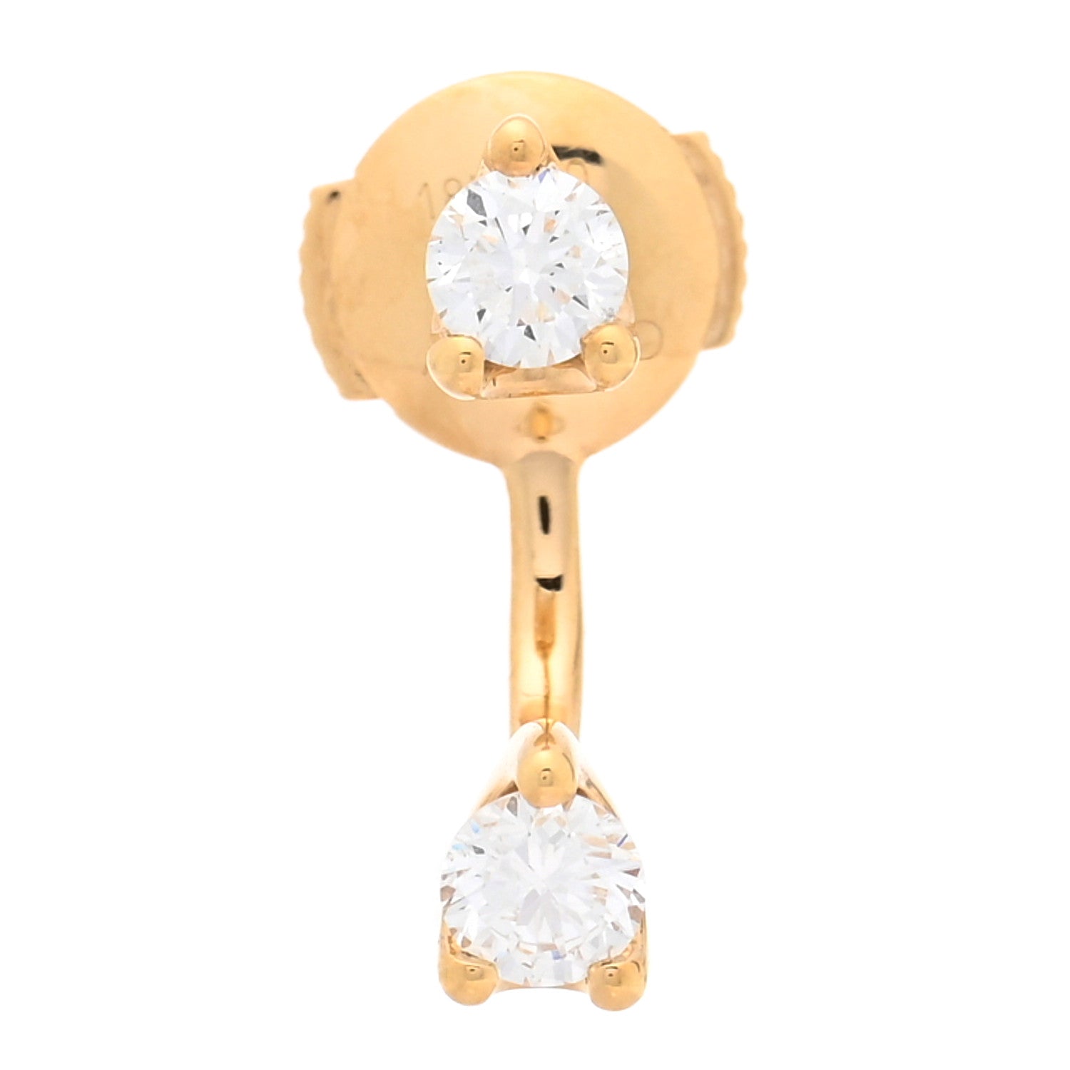 Anita Ko 18K Yellow Gold Diamond Orbit Earring 1 of 4
