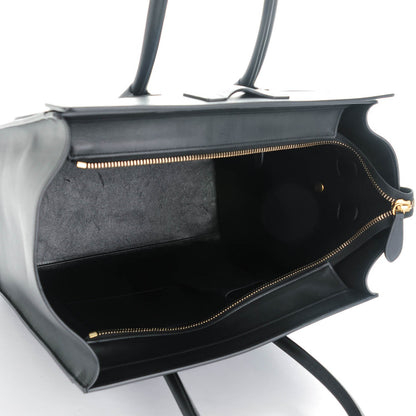 Celine Smooth Calfskin Mini Luggage Black 5 of 9