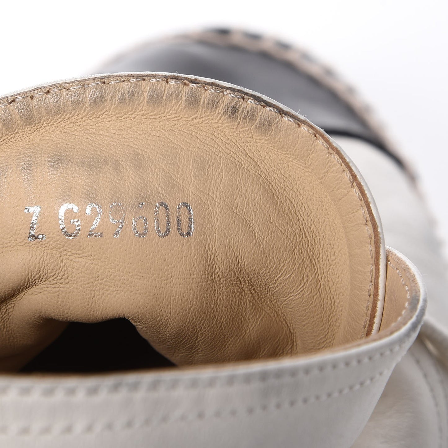 Lambskin Cap Toe Lace Up Espadrilles 40 Beige Black