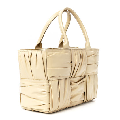 Bottega Veneta Foulard Intrecciato Pleated Medium Arco Tote Porridge 3 of 12
