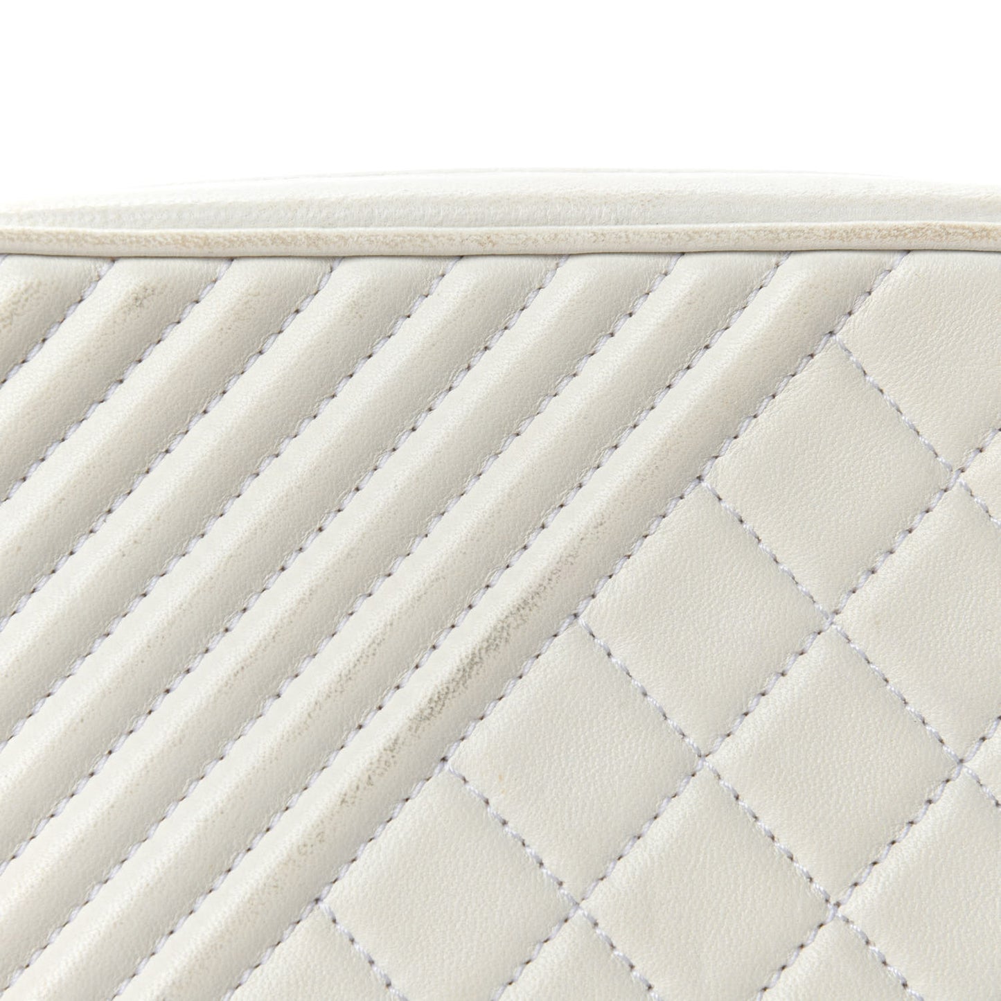 Lambskin Small Coco Boy Camera Case White