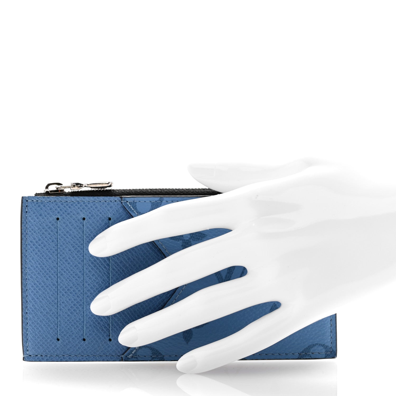 Louis Vuitton Taigarama Coin Card Holder Blue 2 of 8
