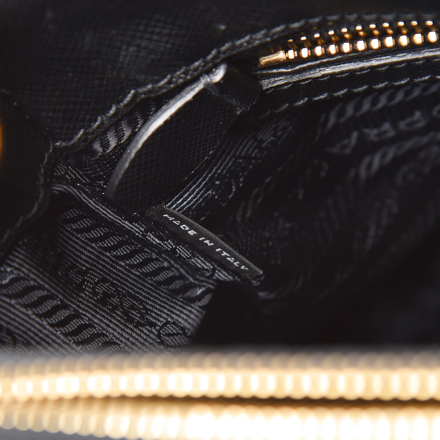 Prada Saffiano Mini Galleria Double Zip Tote Black 7 of 12