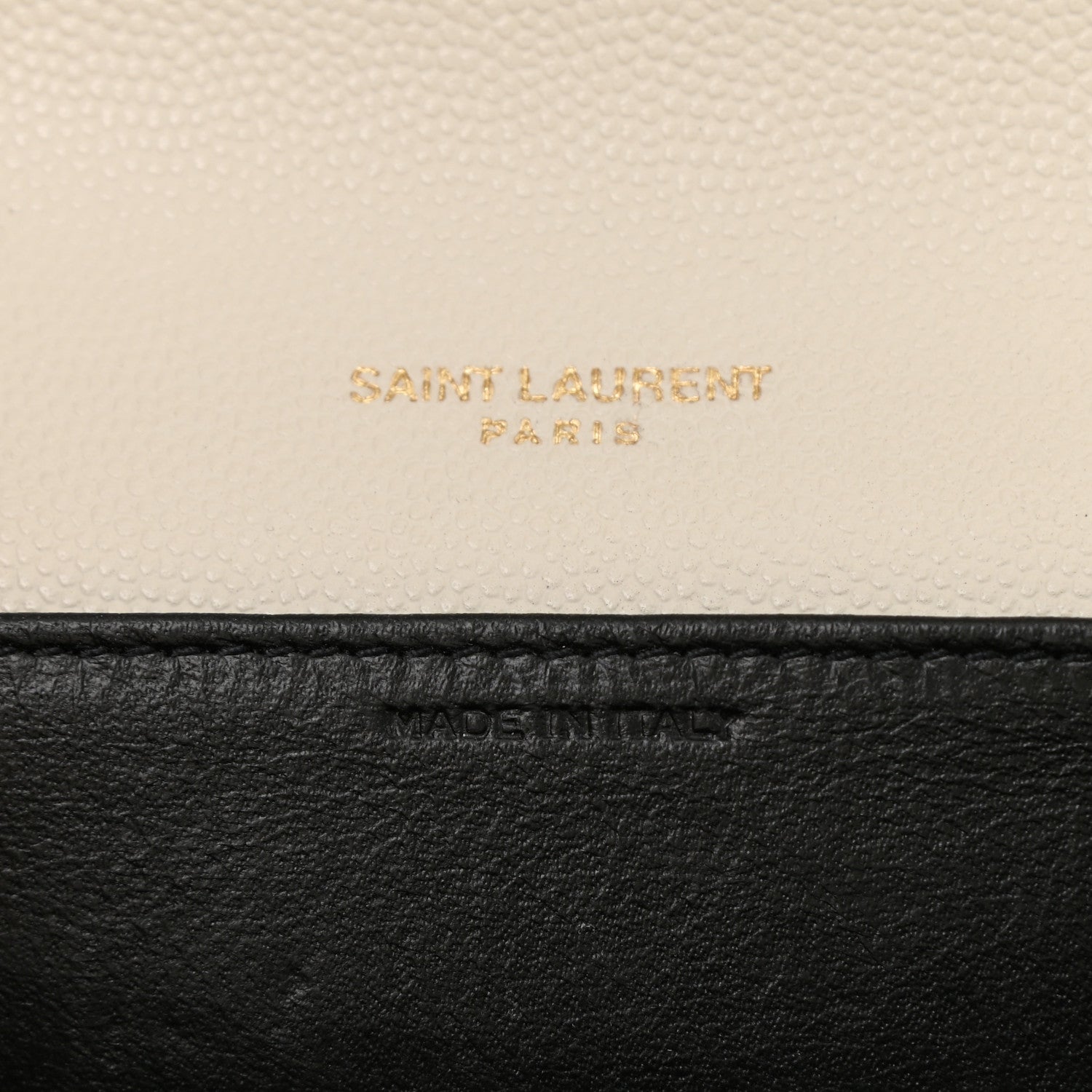 Saint Laurent Grain De Poudre Monogram Uptown Chain Wallet Crema Soft 7 of 11