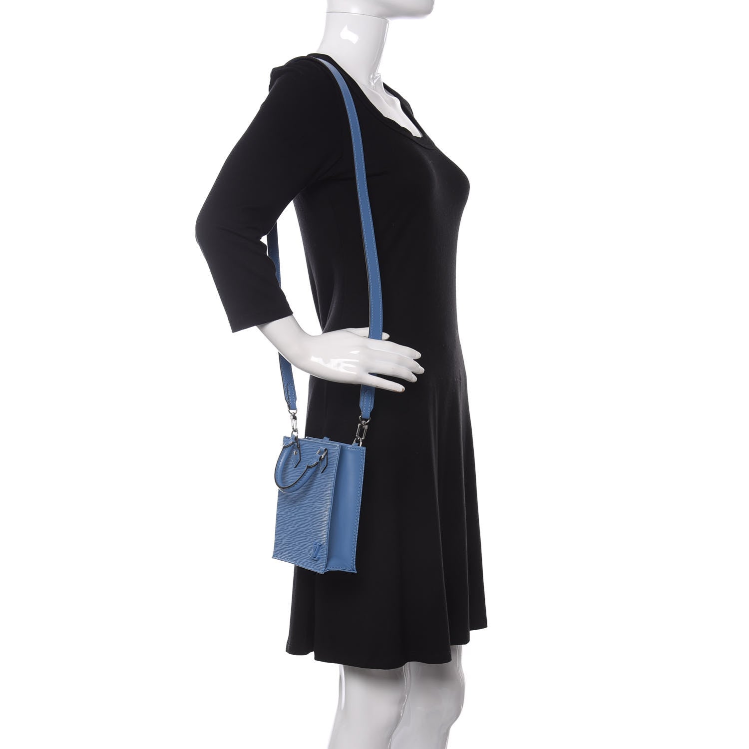 Louis Vuitton Epi Petit Sac Plat Bleuet 2 of 11