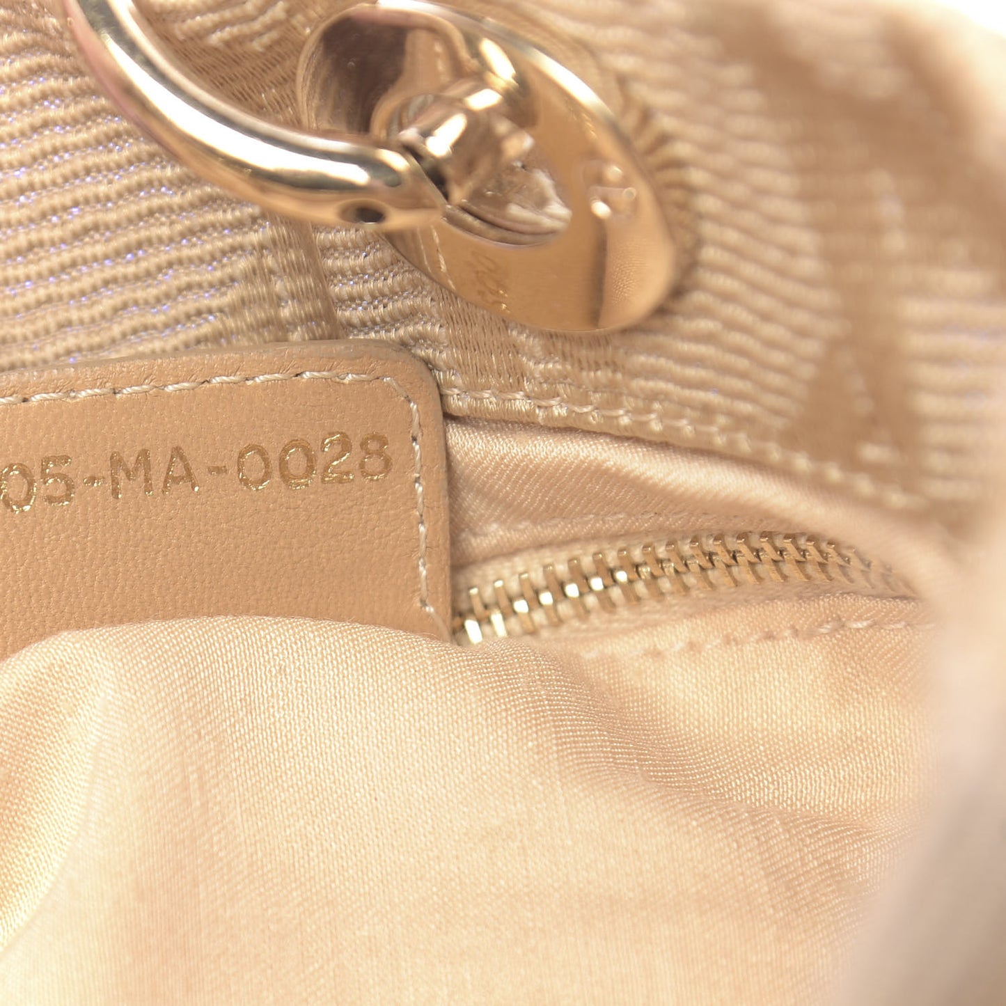 Canvas Cannage Small Soft Lady Dior Shopping Tote Beige