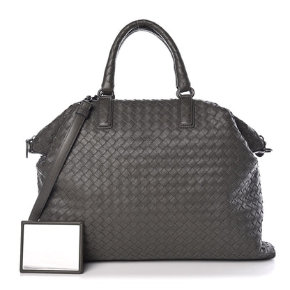 Bottega Veneta Nappa Intrecciato Medium Convertible Tote Grey 1 of 9