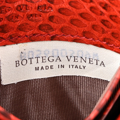 Bottega Veneta Ayers Intrecciato Card Holder Red 6 of 9