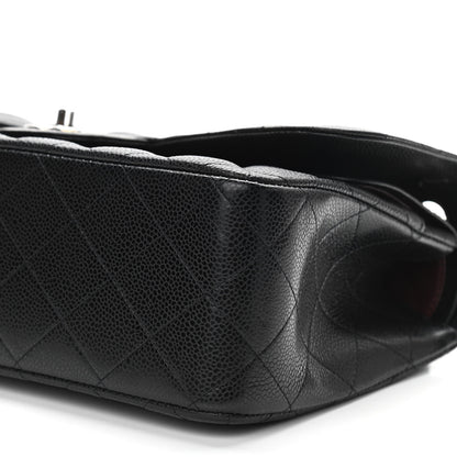 Chanel Caviar Quilted Jumbo Double Flap Black 10 of 11
