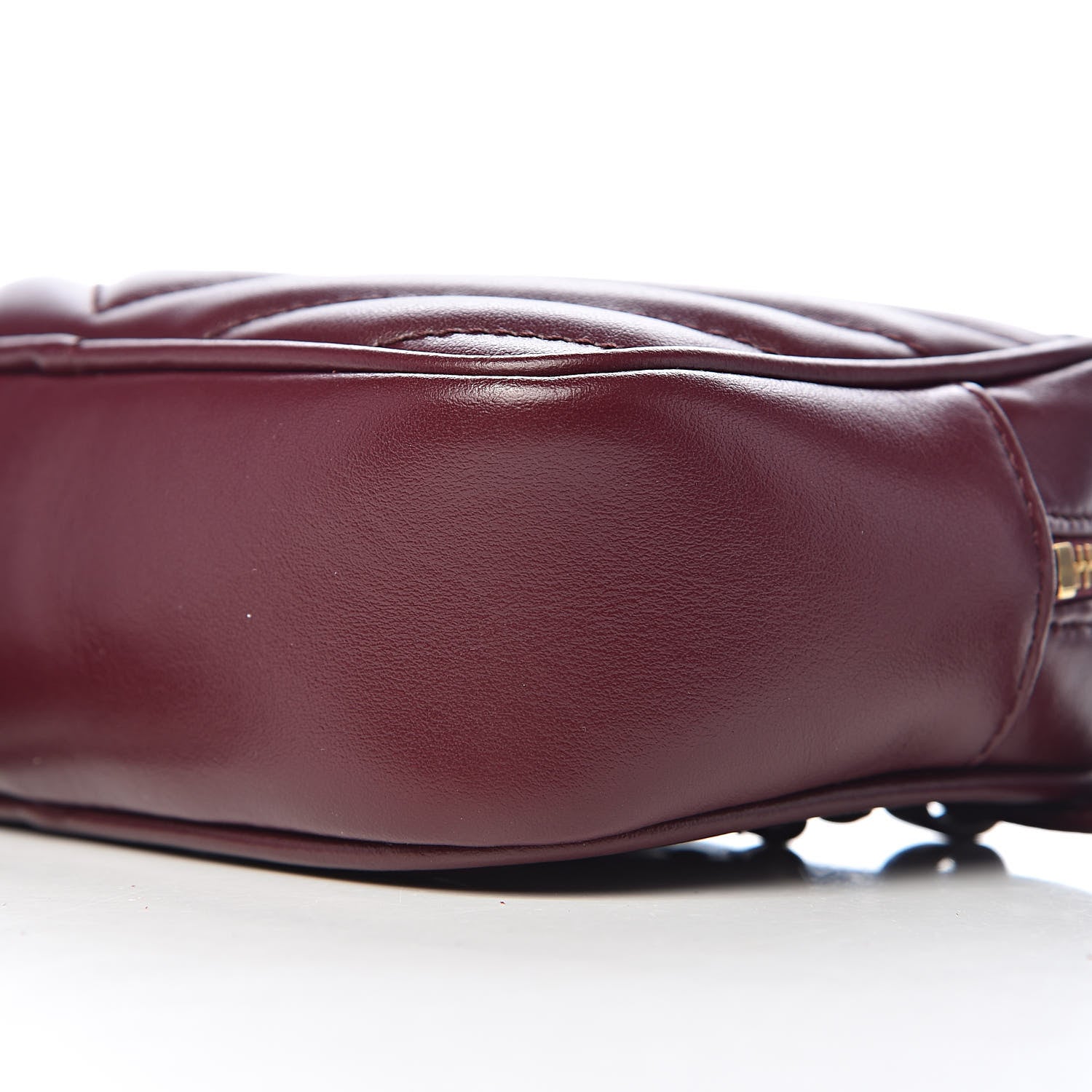 Saint Laurent Calfskin Matelasse Monogram Lou Belt Bag Dark Legion Red 9 of 10