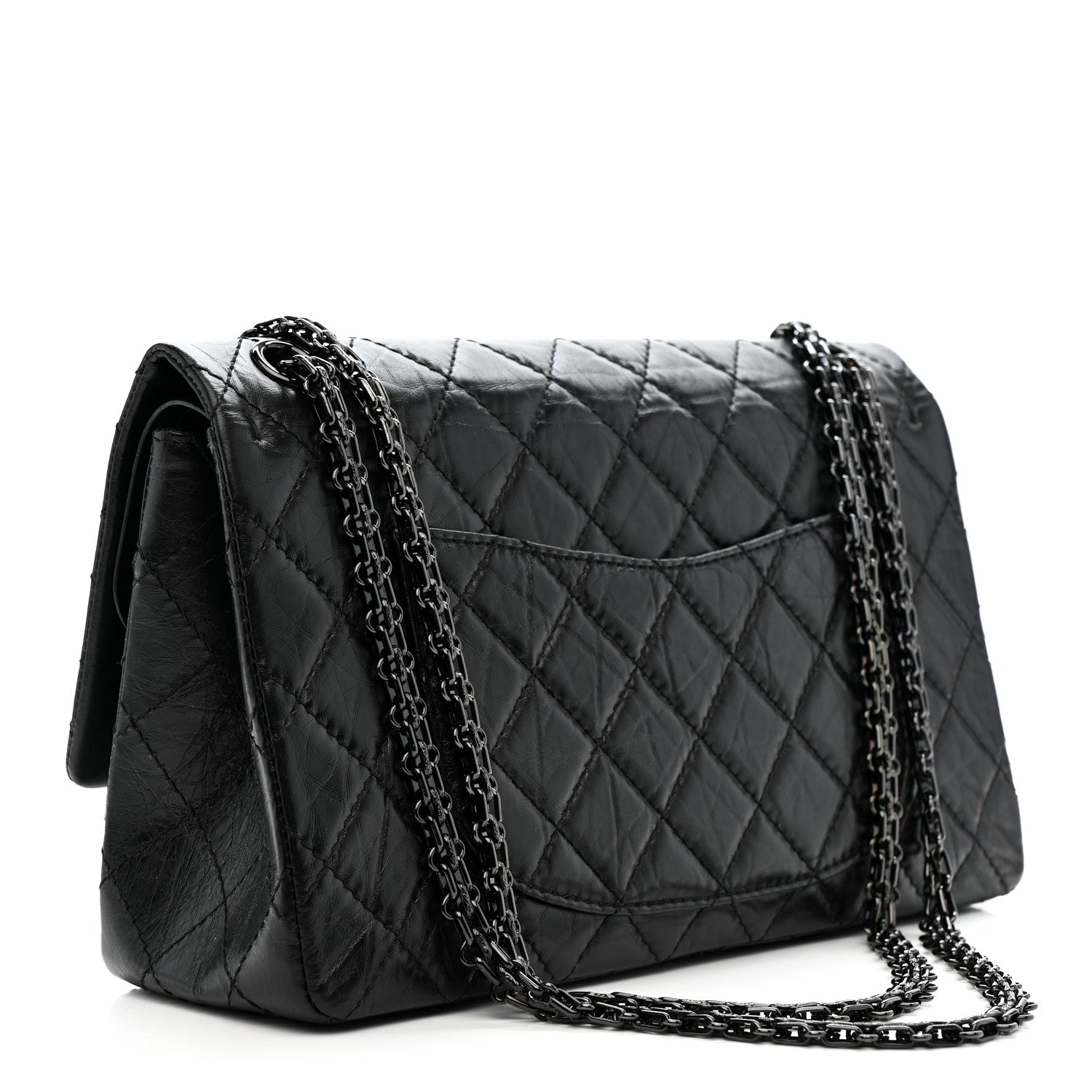 Chanel Aged Calfskin Quilted 2.55 Reissue 226 Flap So Black 3 of 11