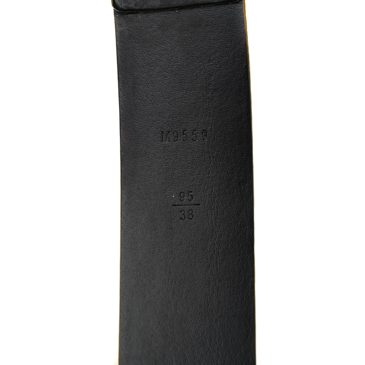 Louis Vuitton Calfskin Maison Fondée en 1854 Belt 95 38 Black 4 of 6