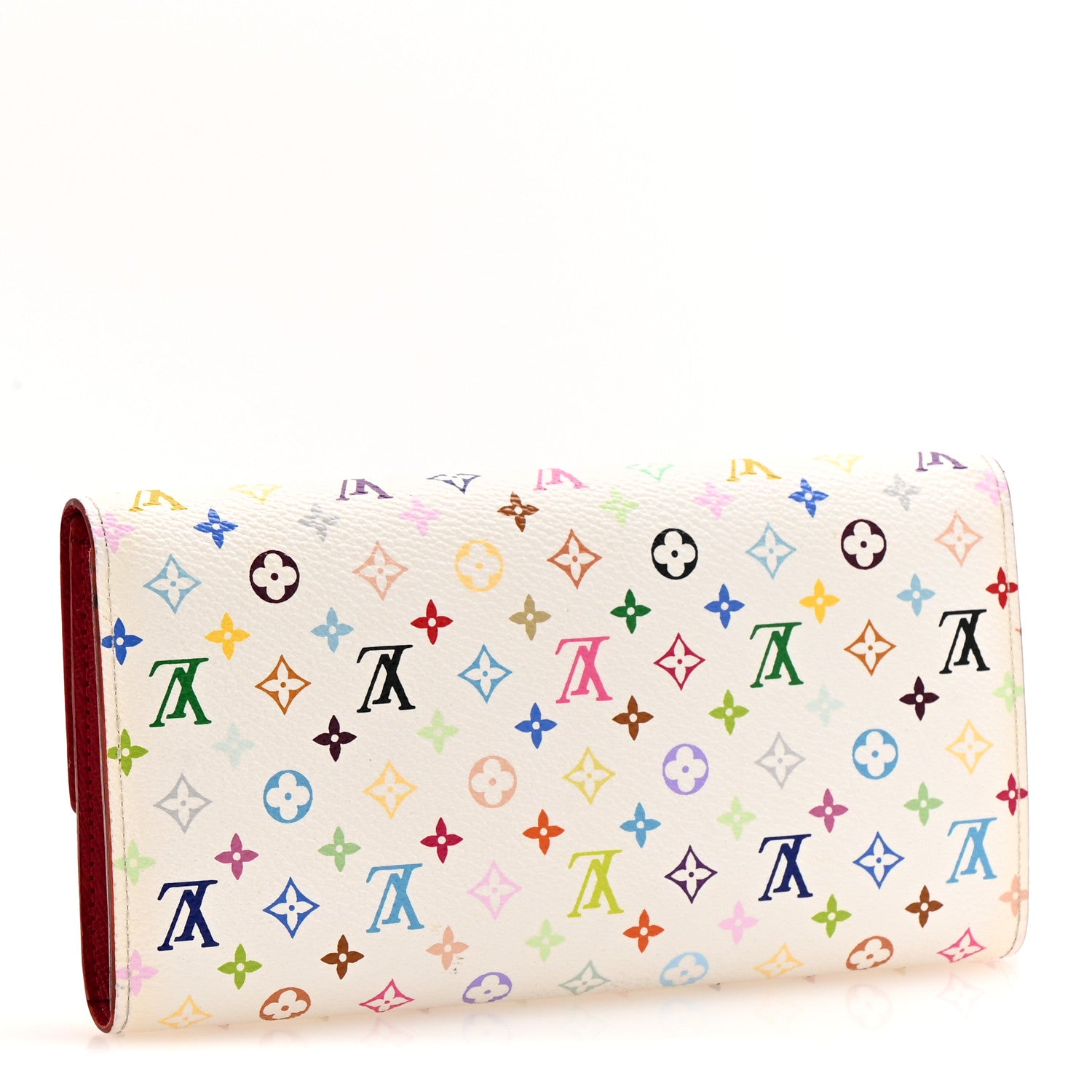 Louis Vuitton Monogram Multicolor Sarah Wallet White Grenade 3 of 11