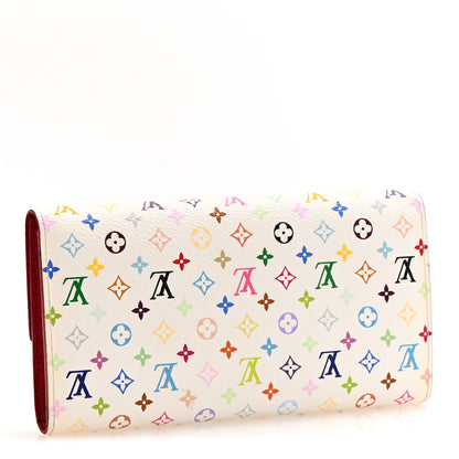 Louis Vuitton Monogram Multicolor Sarah Wallet White Grenade 3 of 11