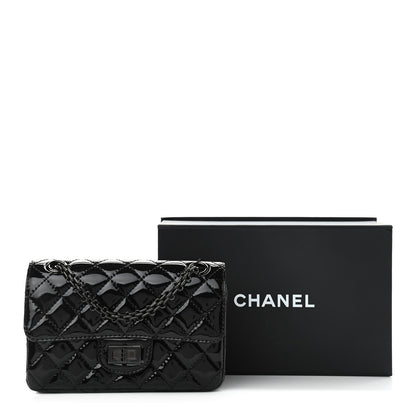 Chanel Patent Calfskin Quilted 2.55 Reissue Mini Flap So Black 11 of 11