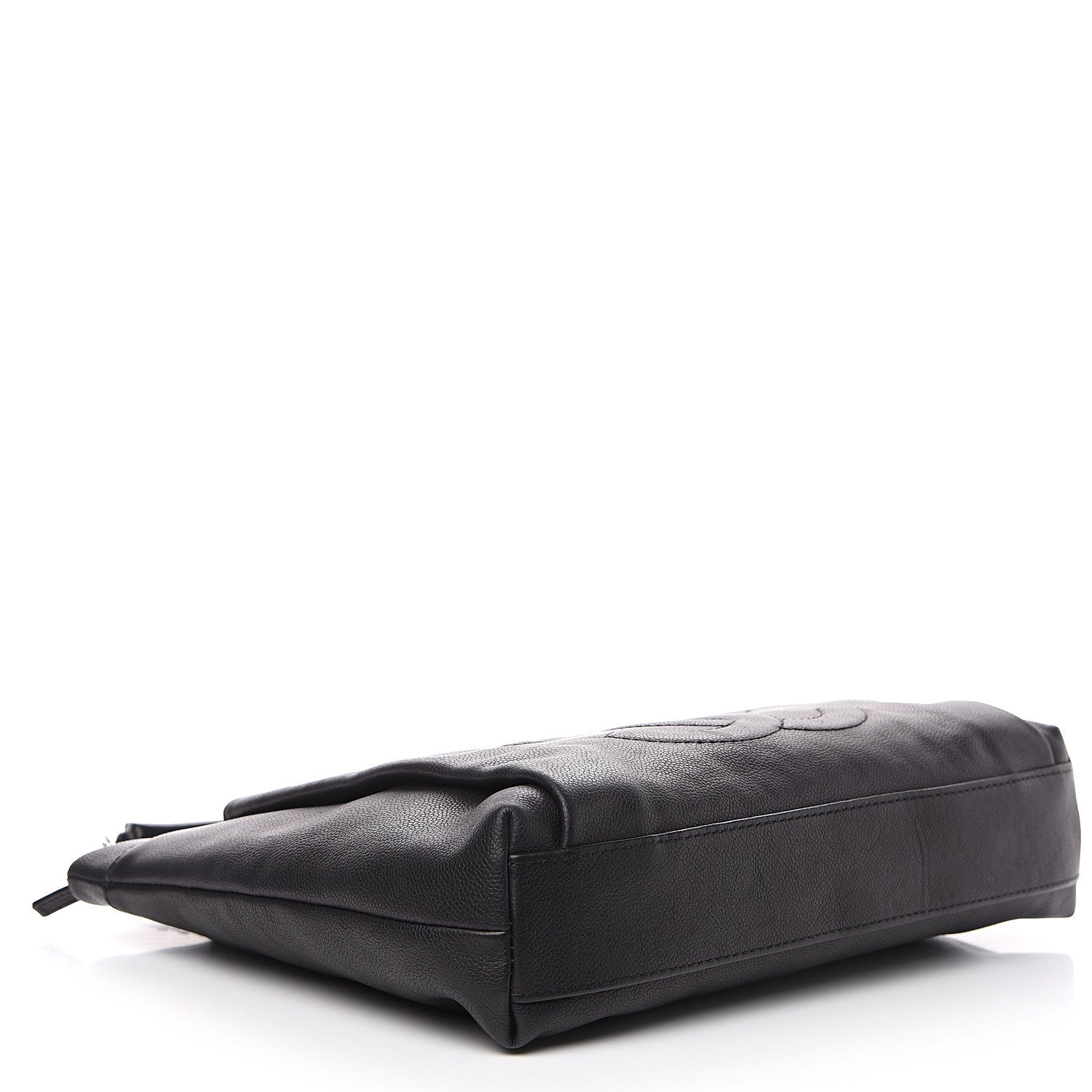 Chanel Caviar Large CC Tuck Tote Black 3 of 12