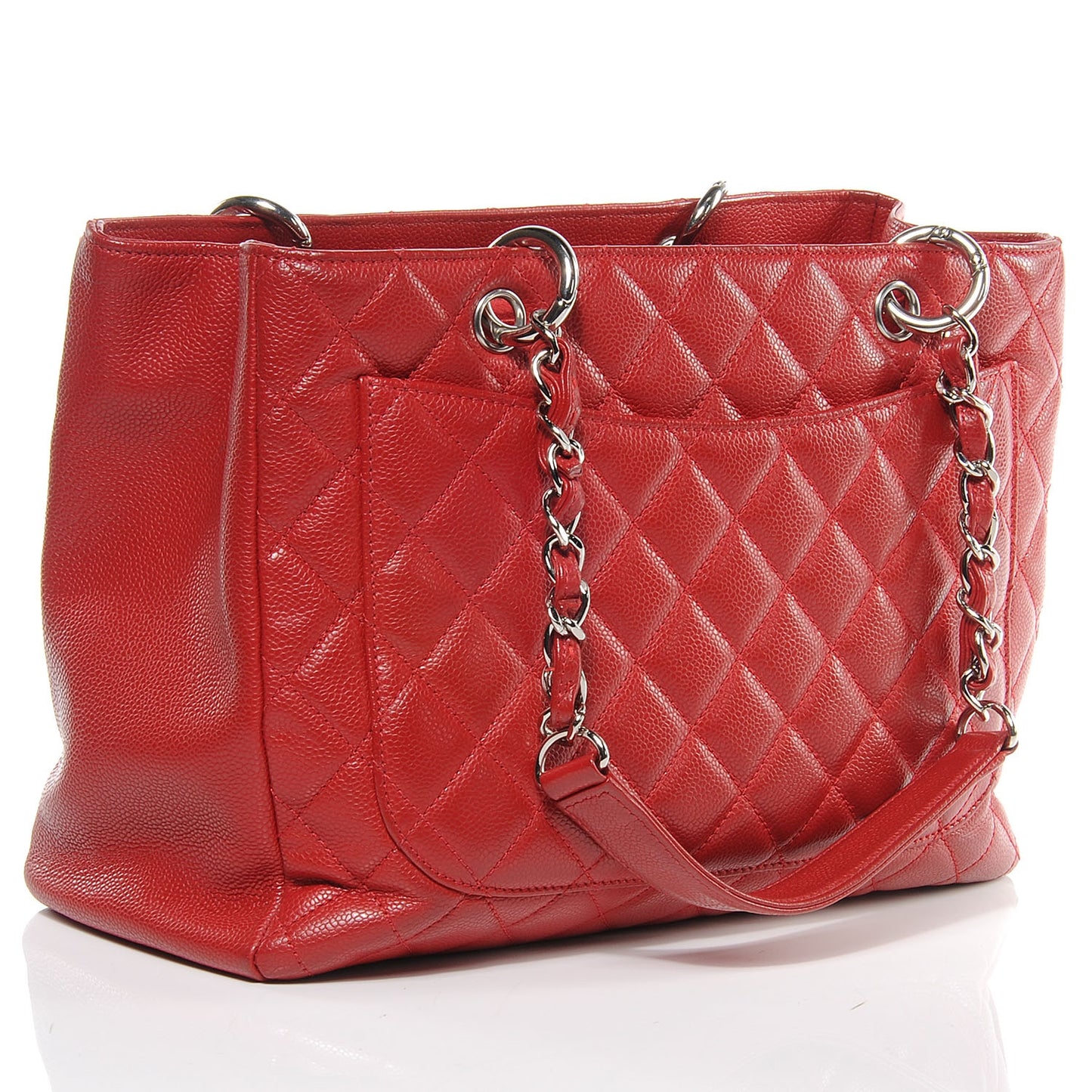 Caviar Grand Shopping Tote GST Red