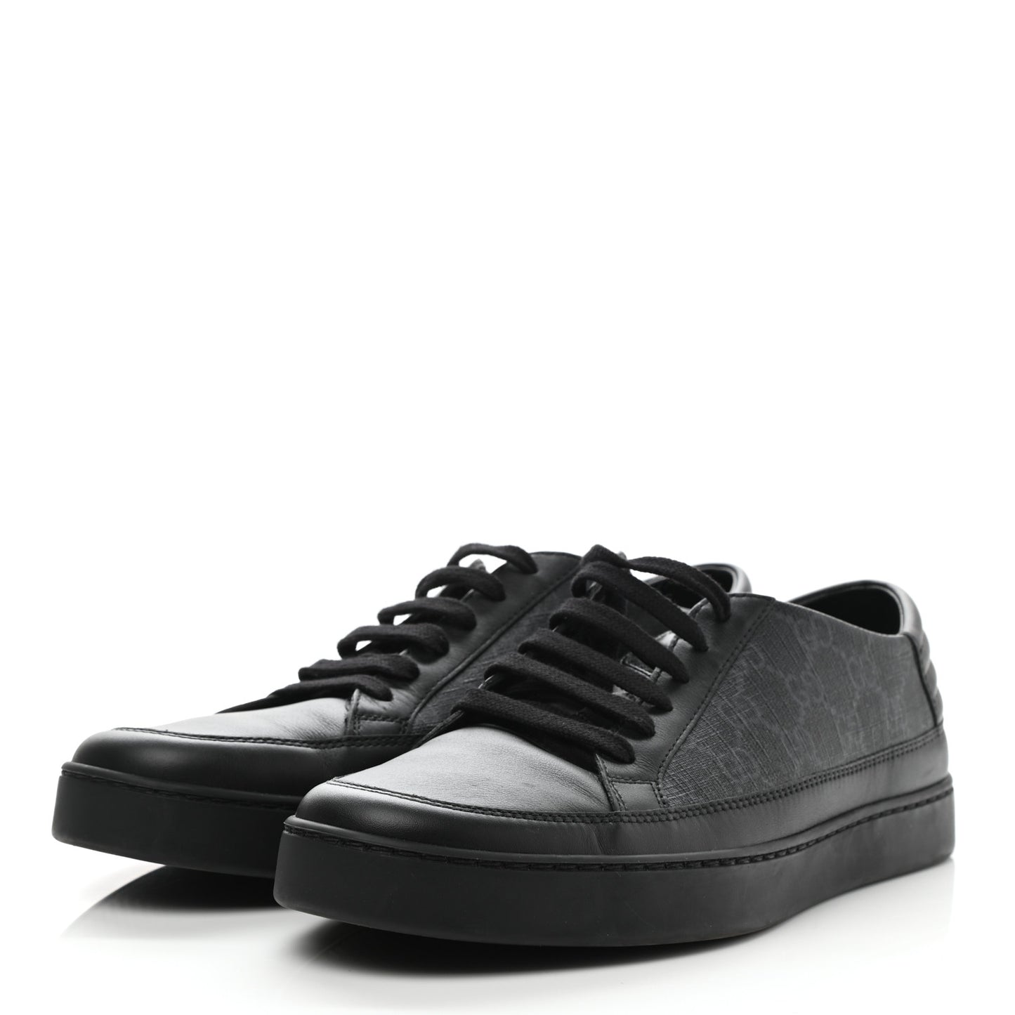 GG Supreme Monogram Mens Sneakers Black
