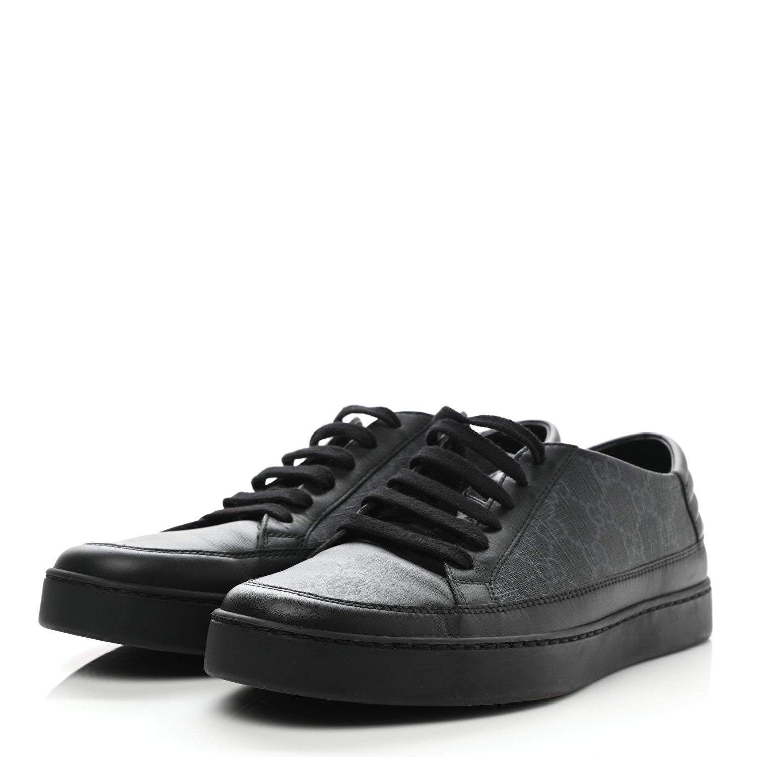 Gucci GG Supreme Monogram Mens Sneakers Black 3 of 11