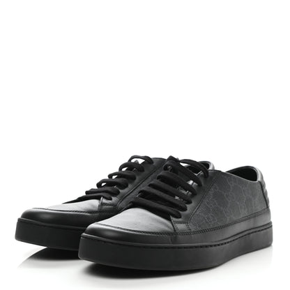 Gucci GG Supreme Monogram Mens Sneakers Black 3 of 11