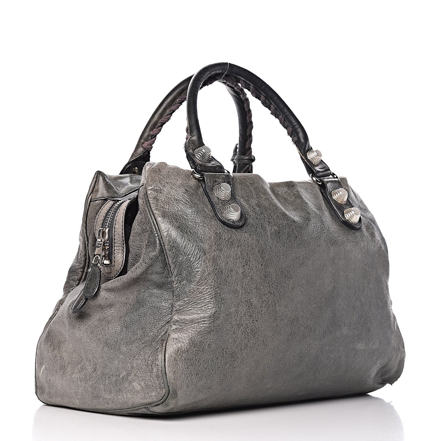 Agneau Giant 21 Silver Hardware Mid Day Grey