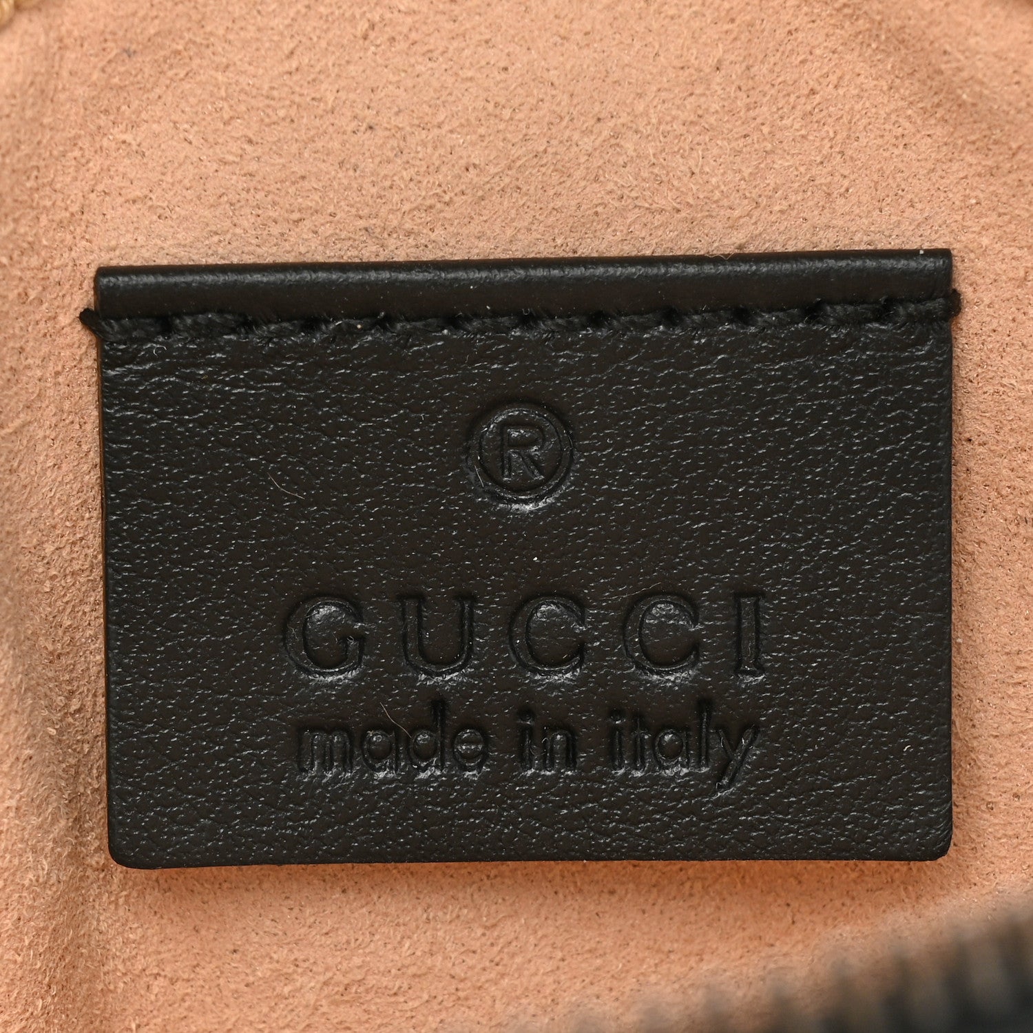 Gucci Calfskin Matelasse GG Marmont Round Mini Bag Black 6 of 10