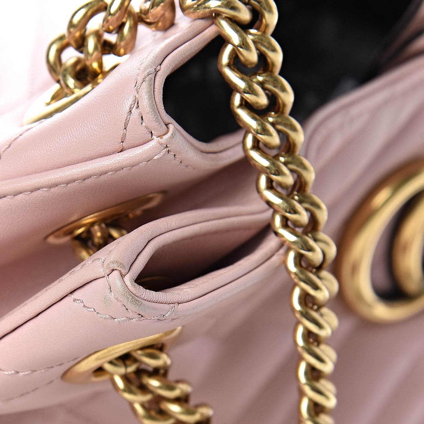 Calfskin Matelasse Medium GG Marmont Shoulder Tote Bag Perfect Pink