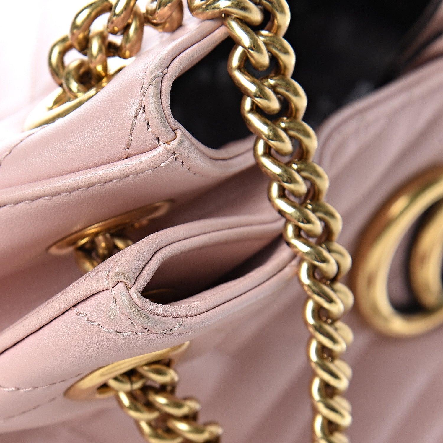 Gucci Calfskin Matelasse Medium GG Marmont Shoulder Tote Bag Perfect Pink 14 of 16