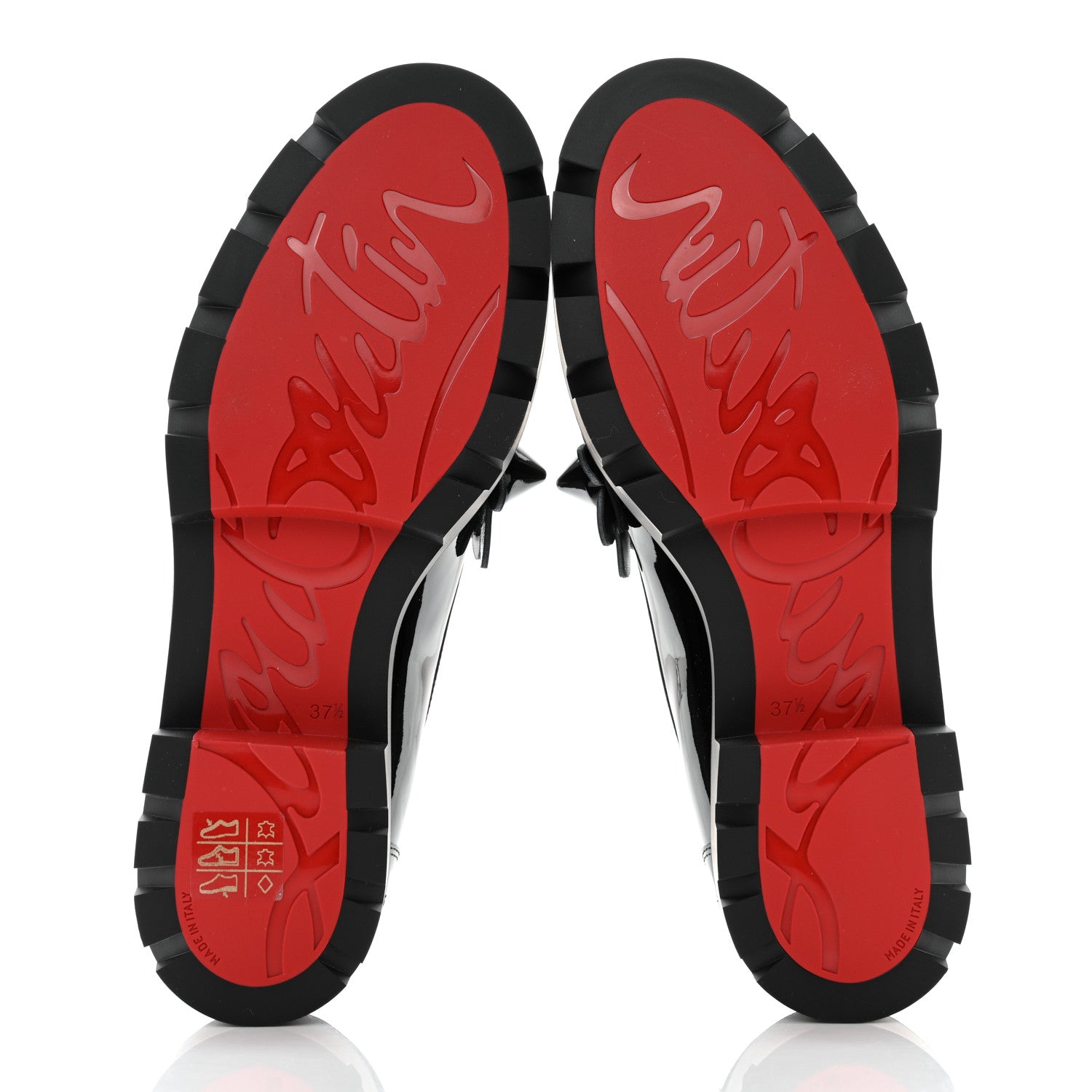 Christian Louboutin Patent Daisy Loafers 37.5 Black 5 of 8