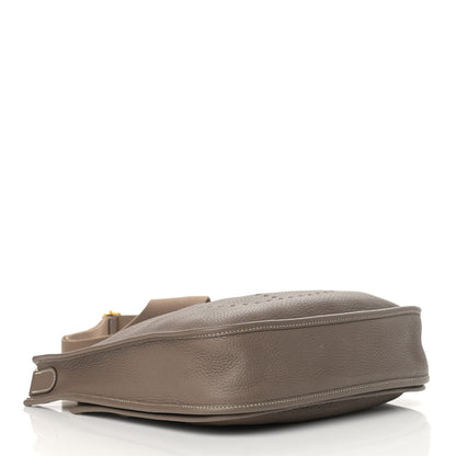Hermes Taurillon Clemence Evelyne III PM Etoupe 3 of 14