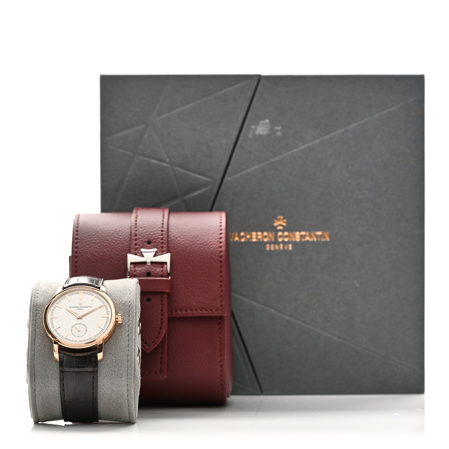18K Pink Gold Alligator 38mm Patrimony Traditionnelle Manual Winding Watch 82172/000R-9382
