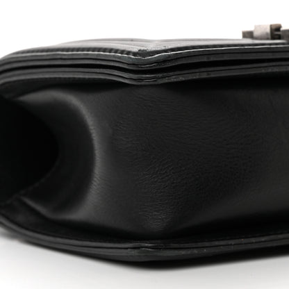 Chanel Calfskin Double Stitch Small Boy Flap Black 9 of 18