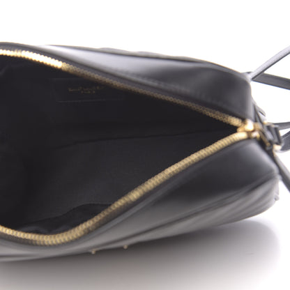 Saint Laurent Calfskin Matelasse Monogram Lou Camera Bag Black 5 of 9
