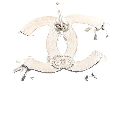 Chanel Crystal CC Star Earrings Silver 4 of 5