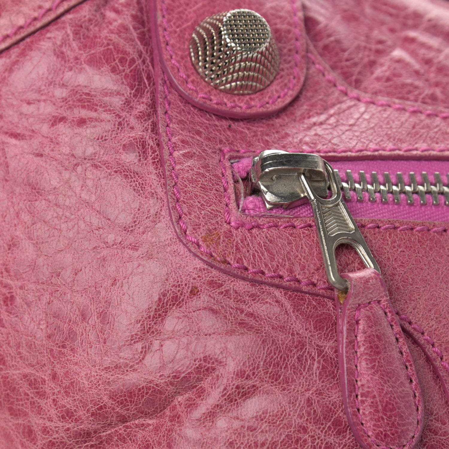 Balenciaga Agneau Giant 21 Silver Hardware Brief Magenta 9 of 11