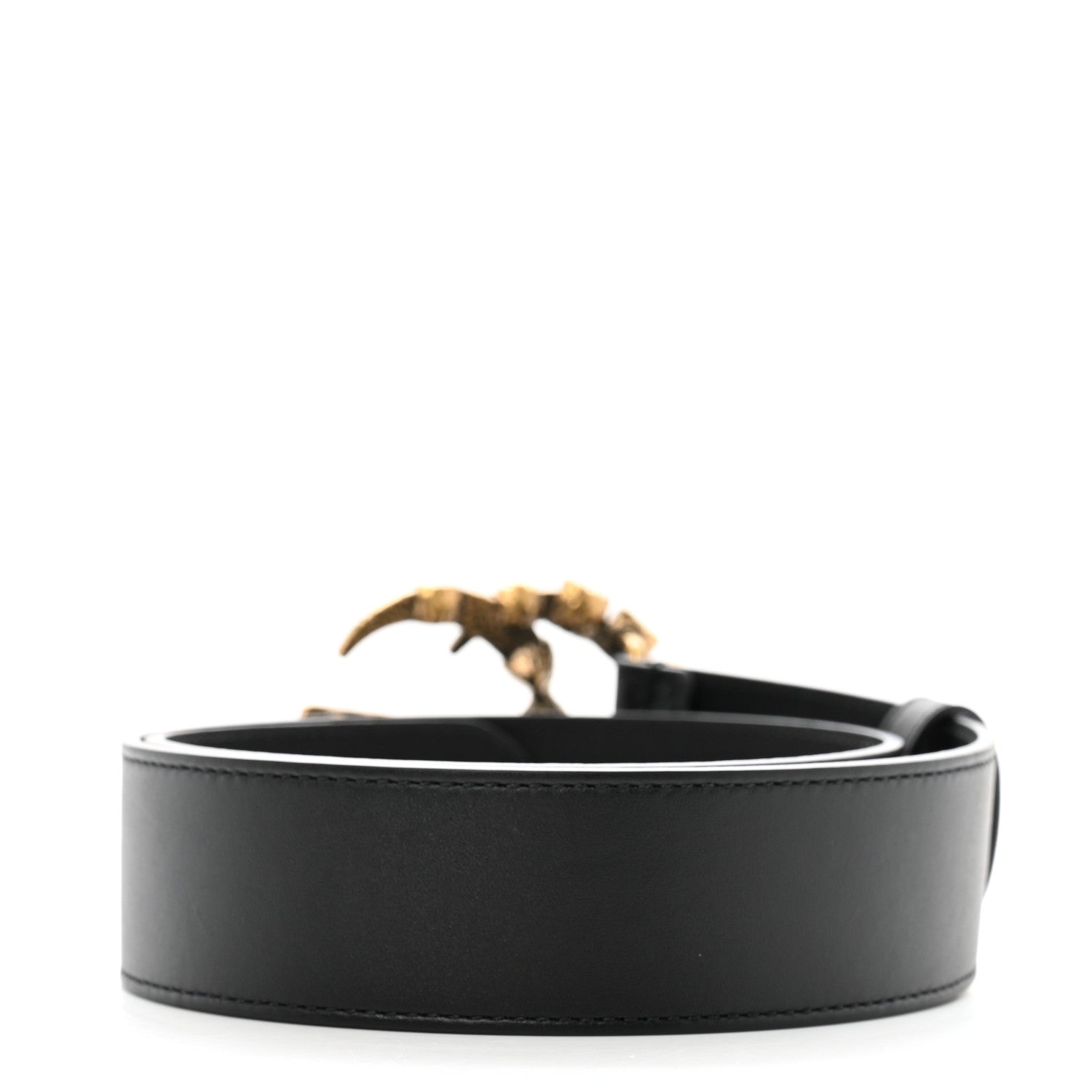 Gucci Calfskin Crystal Double G 40mm Belt 70 28 Black Multicolor 2 of 6